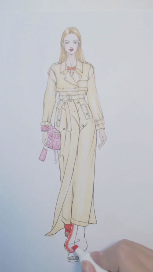 服裝設計手繪效果圖上色技巧與產品設計結合