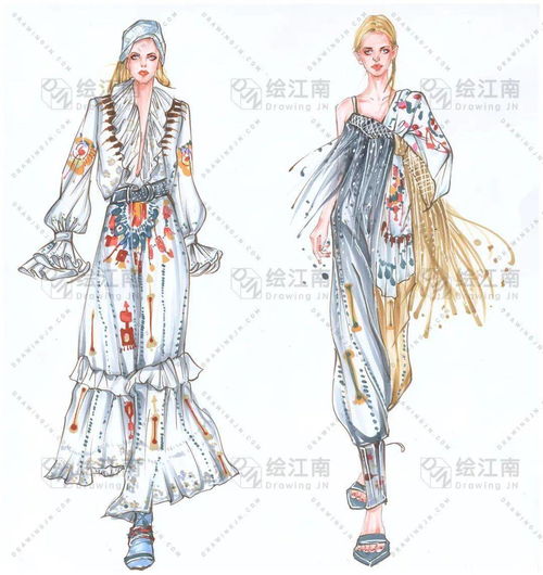 前輩足跡 繪江南——2020學(xué)年服裝設(shè)計(jì)手繪作業(yè)展，探索產(chǎn)品設(shè)計(jì)的詩意棲居